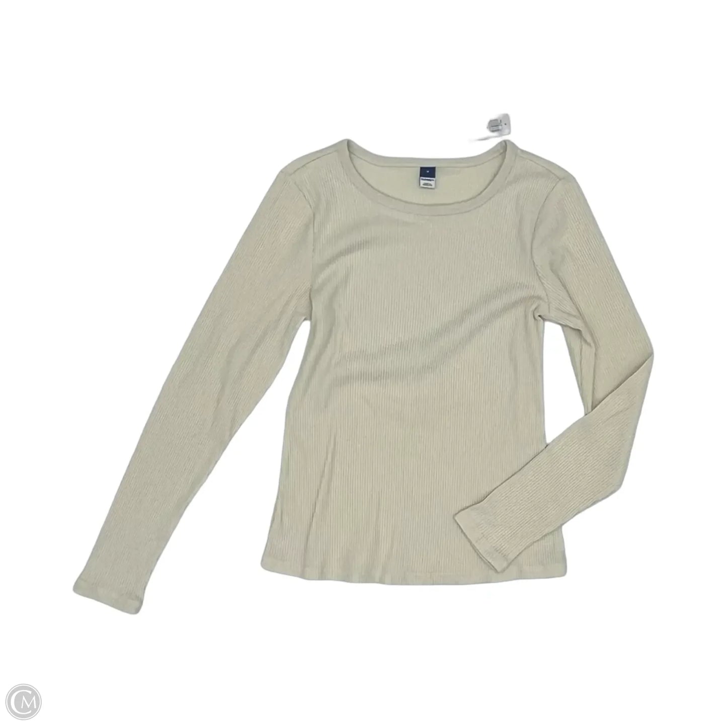 Top Long Sleeve By Old Navy In Cream, Size: M