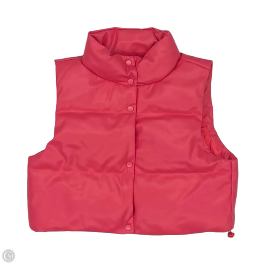Vest Puffer & Quilted By Simply Southern In Pink, Size: M
