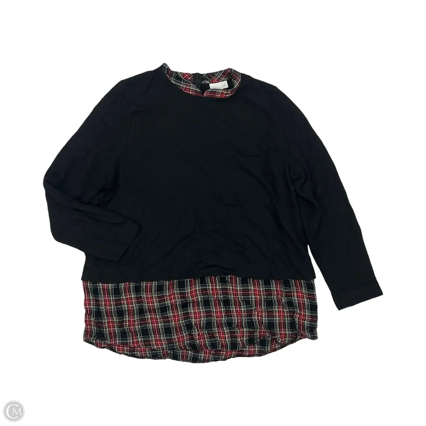 Top Long Sleeve By J. Jill In Black, Size: L