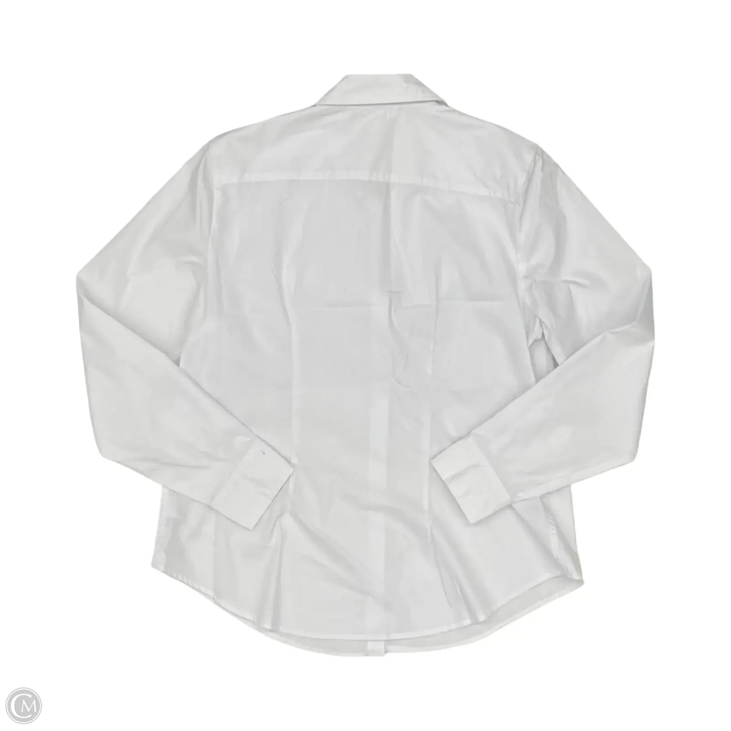Top Long Sleeve Basic By Time And Tru In White, Size: L