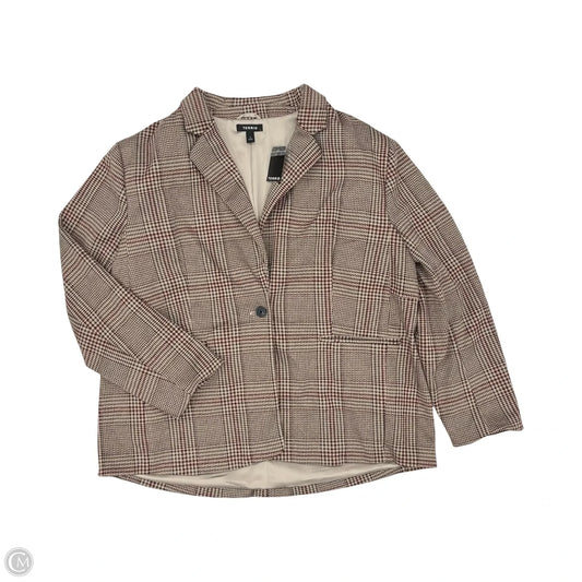 Blazer By Torrid In Red & Tan, Size: 1x