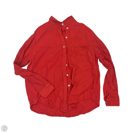 Top Long Sleeve By Maurices In Red, Size: M