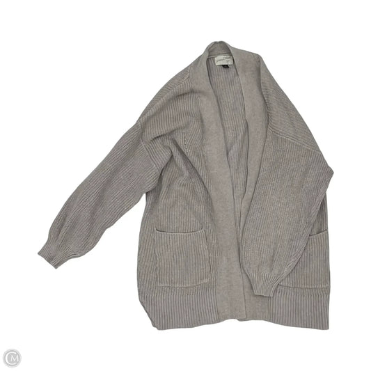 Sweater Cardigan By Universal Thread In Grey, Size: M