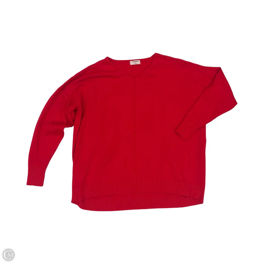 Sweater By Zenana In Red, Size: Xl