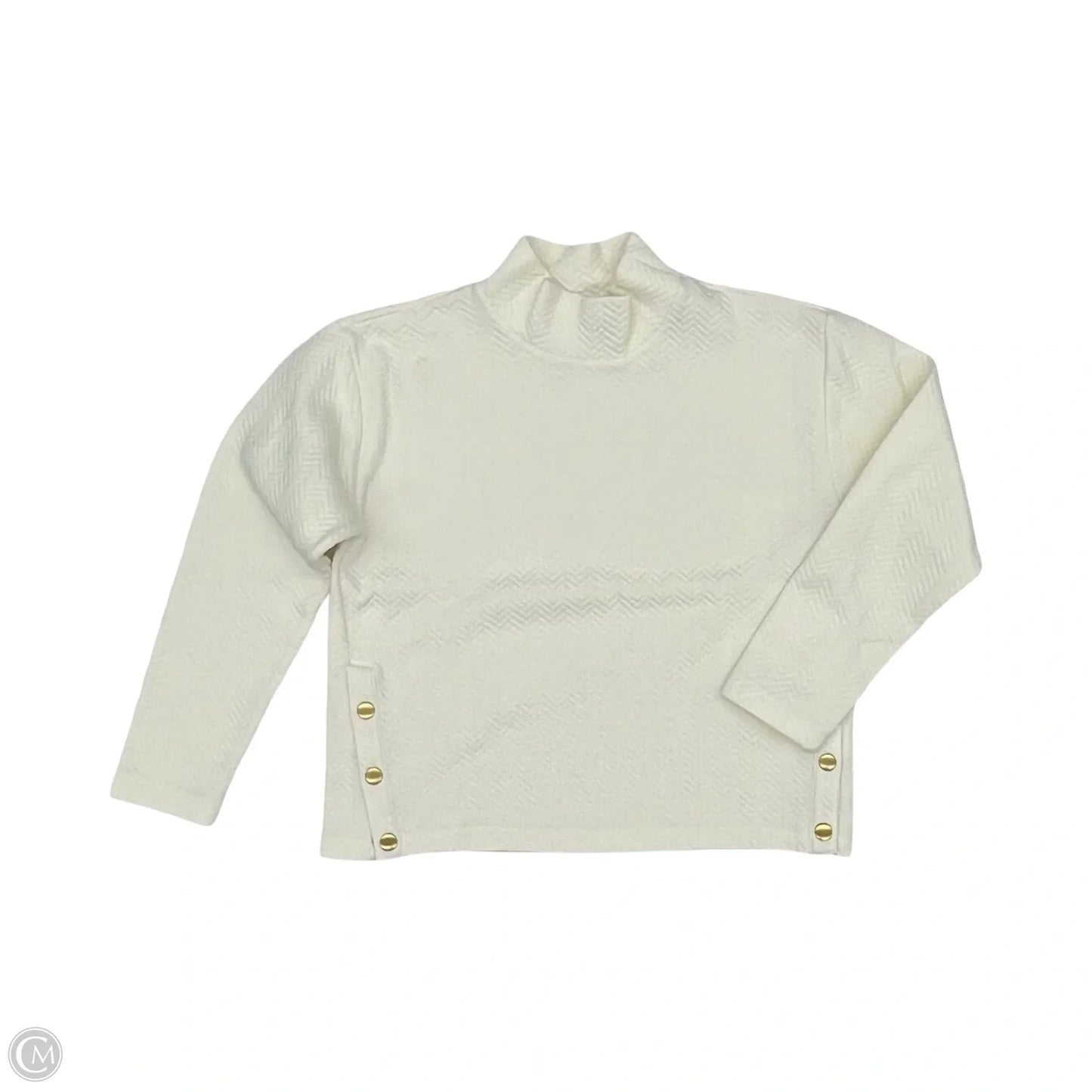 Top Long Sleeve By J. Crew In Cream, Size: M