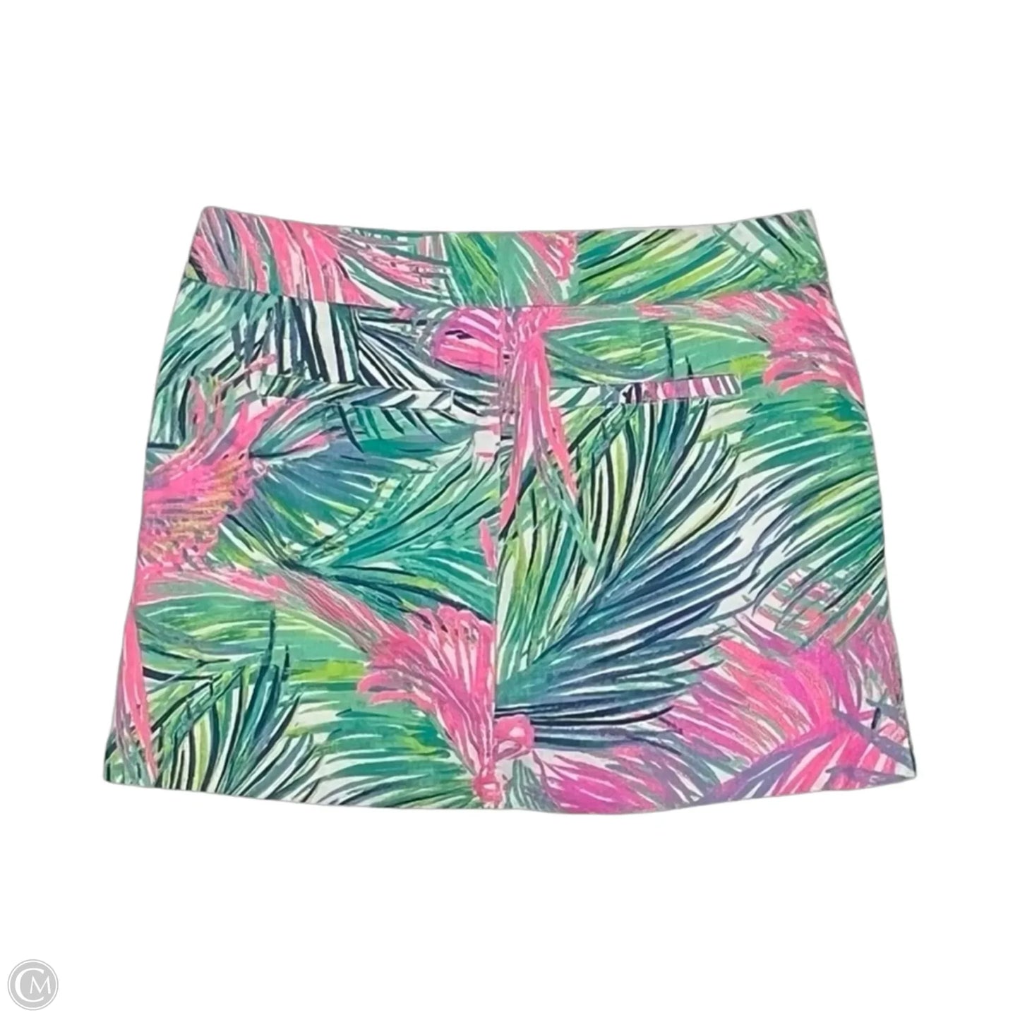 Skort Designer By Lilly Pulitzer In Green & Pink, Size: 4
