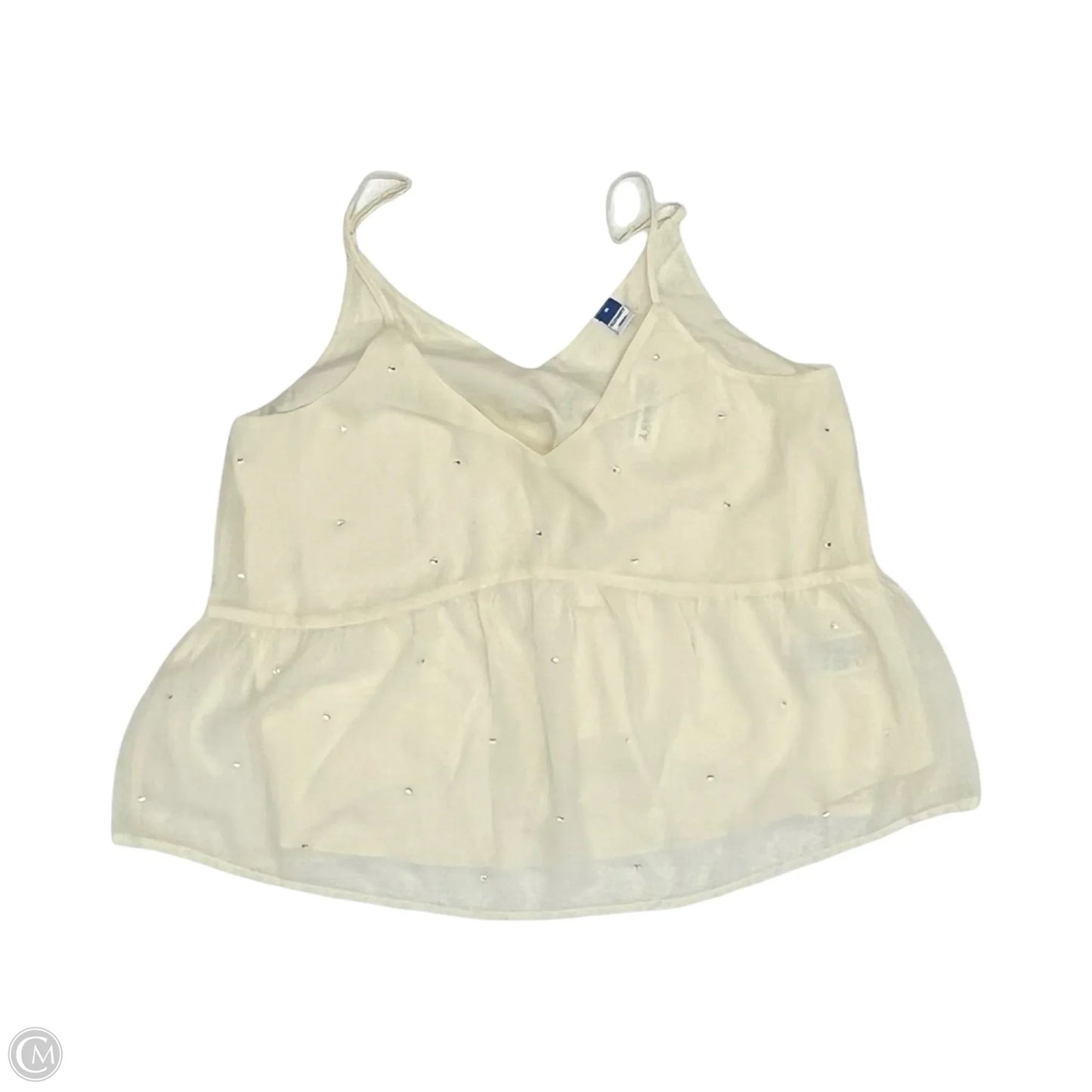 Top Sleeveless By Old Navy In Cream, Size: M