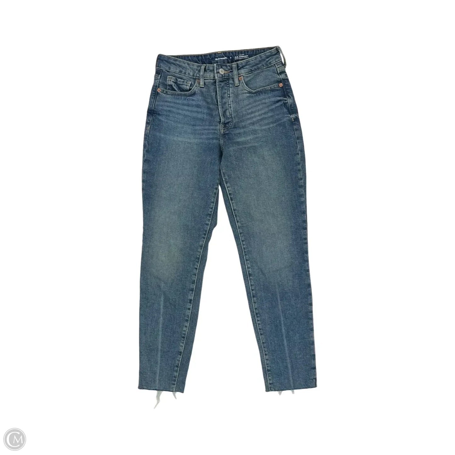 Jeans Straight By Old Navy In Blue Denim, Size: 2