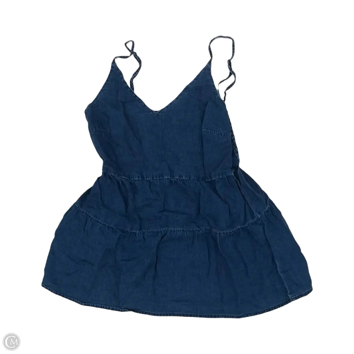 Blouse Sleeveless By Old Navy In Blue Denim, Size: Xs