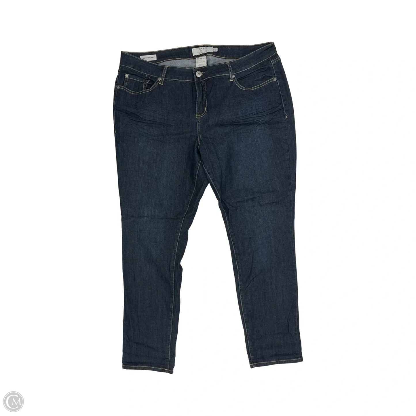 Jeans Skinny By Torrid In Blue Denim, Size: 18