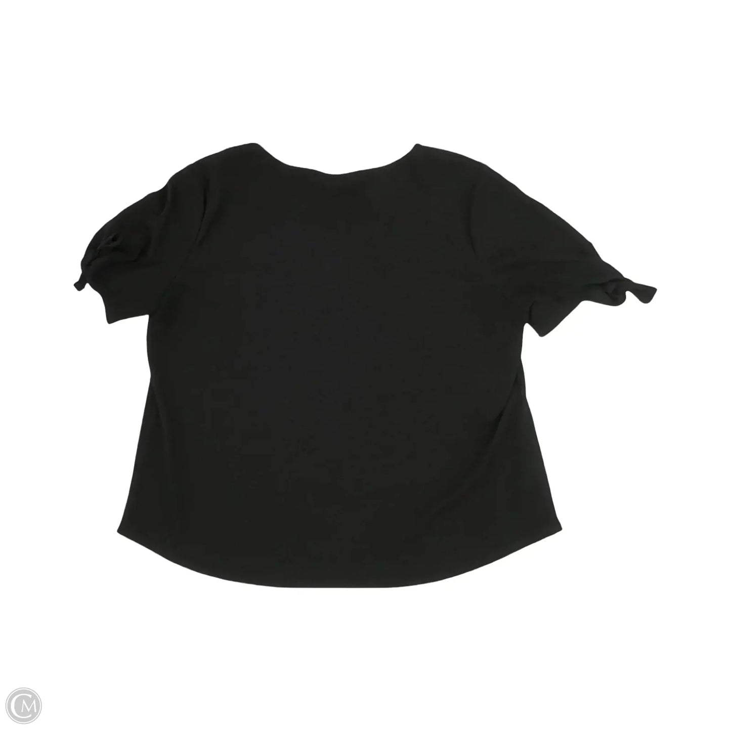 Blouse Short Sleeve By Clothes Mentor In Black, Size: 3x