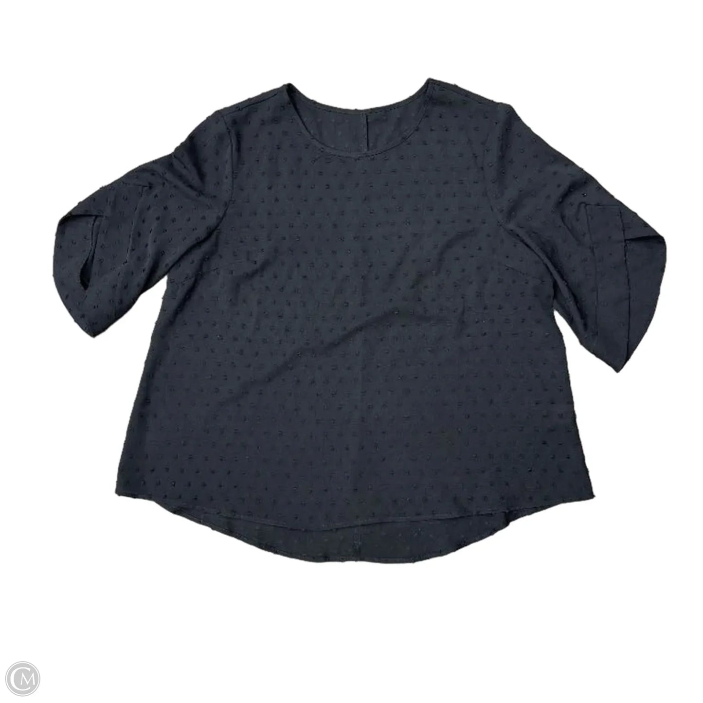 Blouse Short Sleeve By Cme In Black, Size: 2x