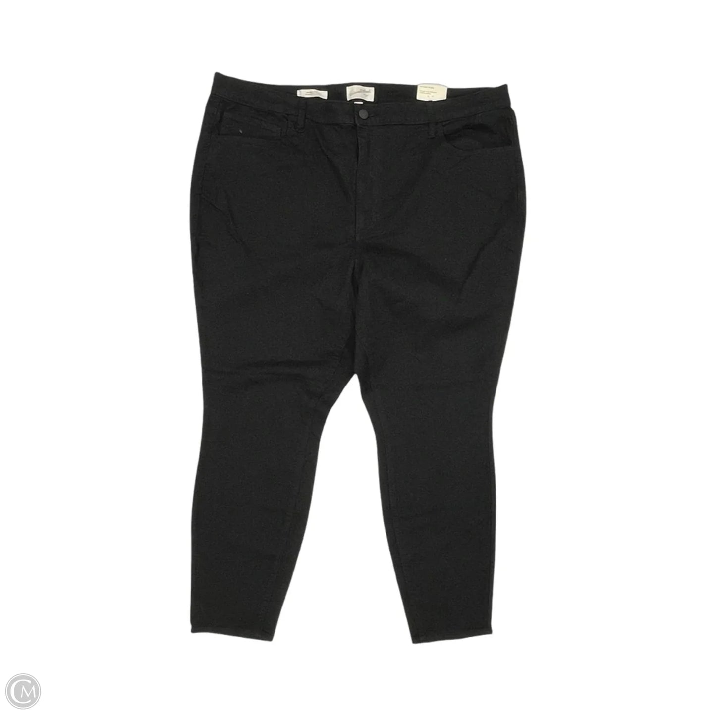 Jeans Skinny By Universal Thread In Black Denim, Size: 26