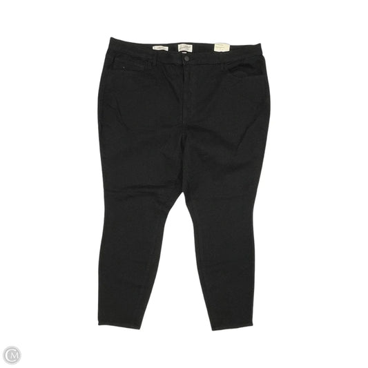 Jeans Skinny By Universal Thread In Black Denim, Size: 26