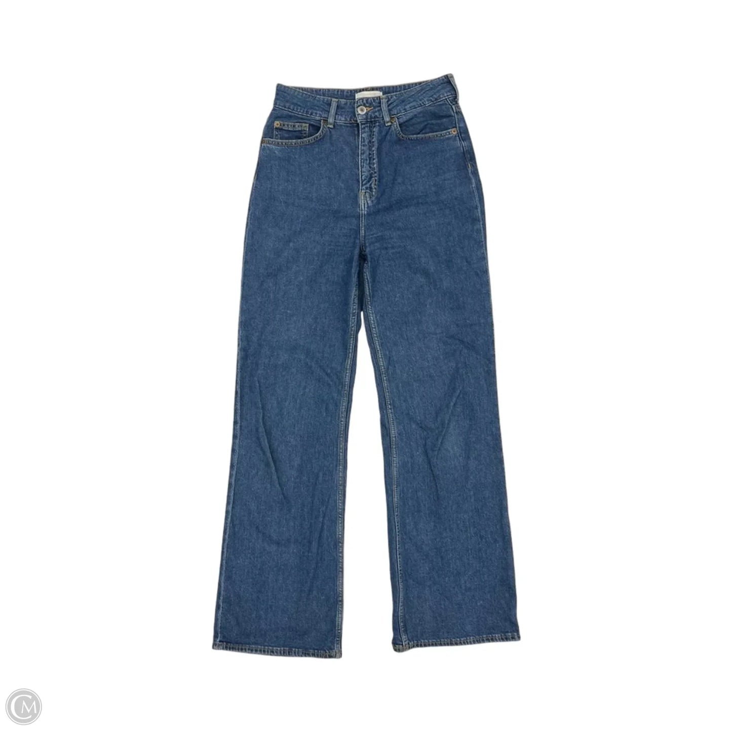 Jeans Straight By H&m In Blue Denim, Size: 6