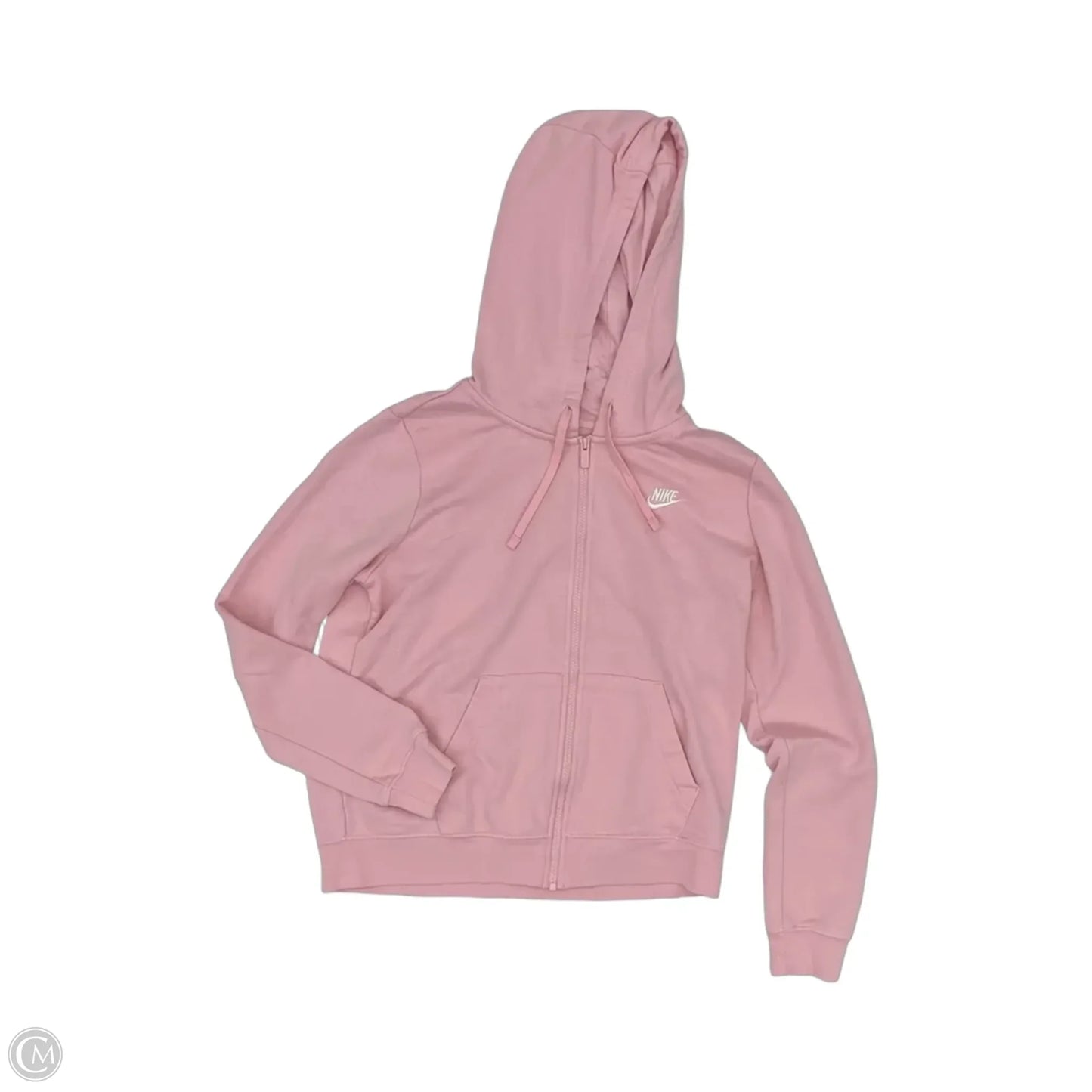 Sweatshirt Hoodie By Nike Apparel In Pink, Size: M