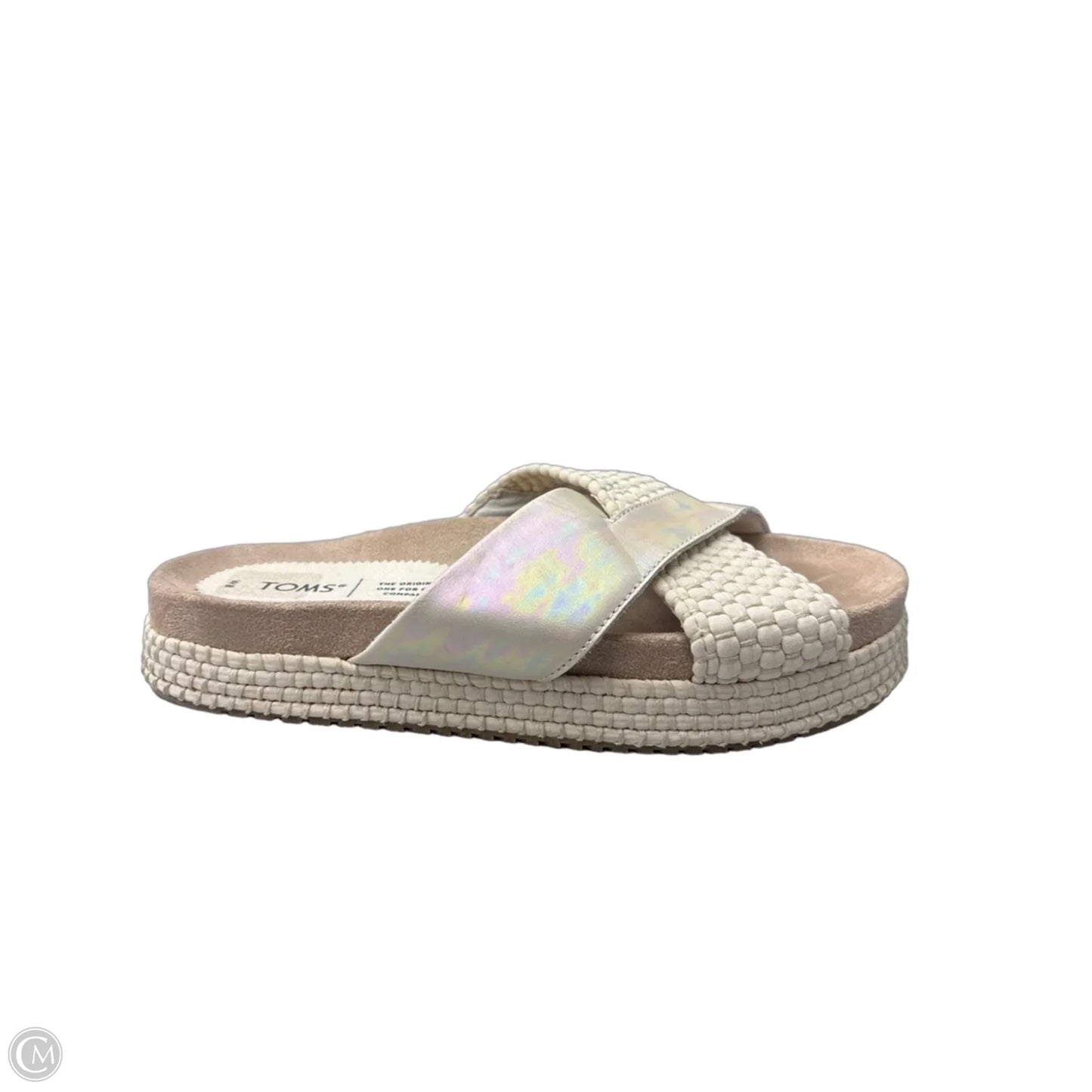Sandals Flats By Toms In Cream, Size: 8