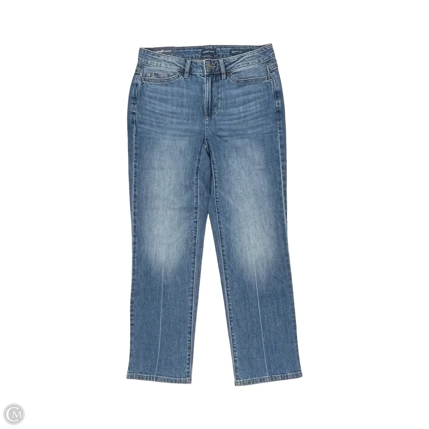 Jeans Straight By J. Jill In Blue Denim, Size: 2