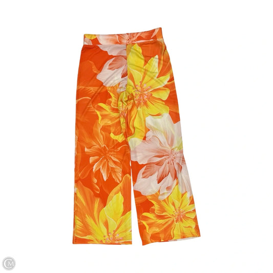 Pants Wide Leg By Boston Proper In Orange & Yellow, Size: S