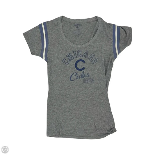 Athletic Top Short Sleeve By Clothes Mentor In Grey, Size: M