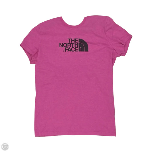Athletic Top Short Sleeve By The North Face In Pink, Size: M