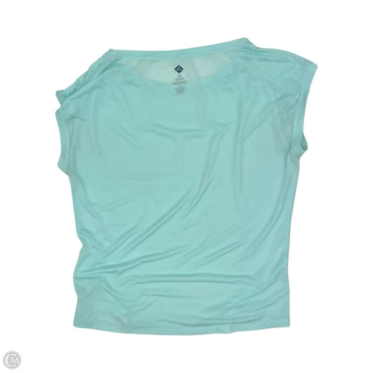 Athletic Top Short Sleeve By Prana In Aqua, Size: M