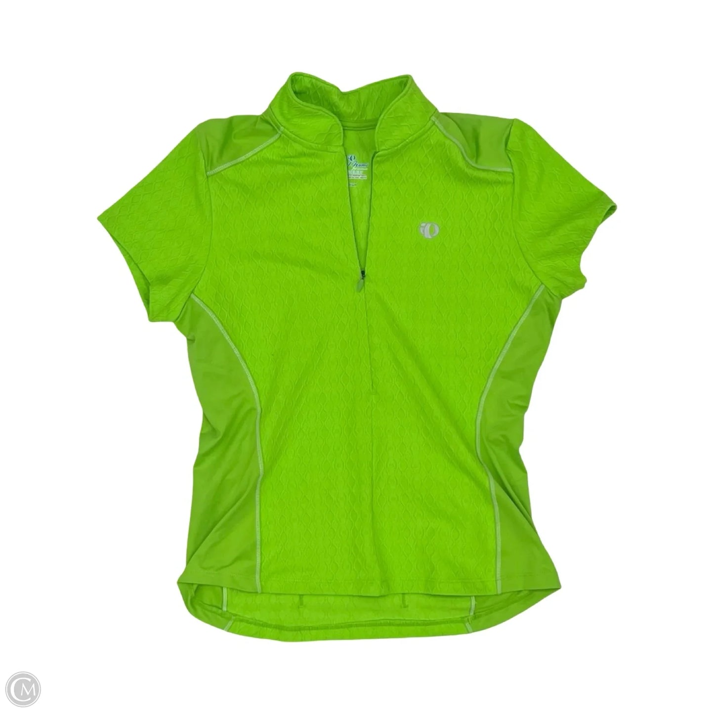 Athletic Top Short Sleeve By Pearl Izumi In Green, Size: M