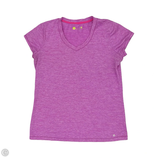 Athletic Top Short Sleeve By Xersion In Purple, Size: M