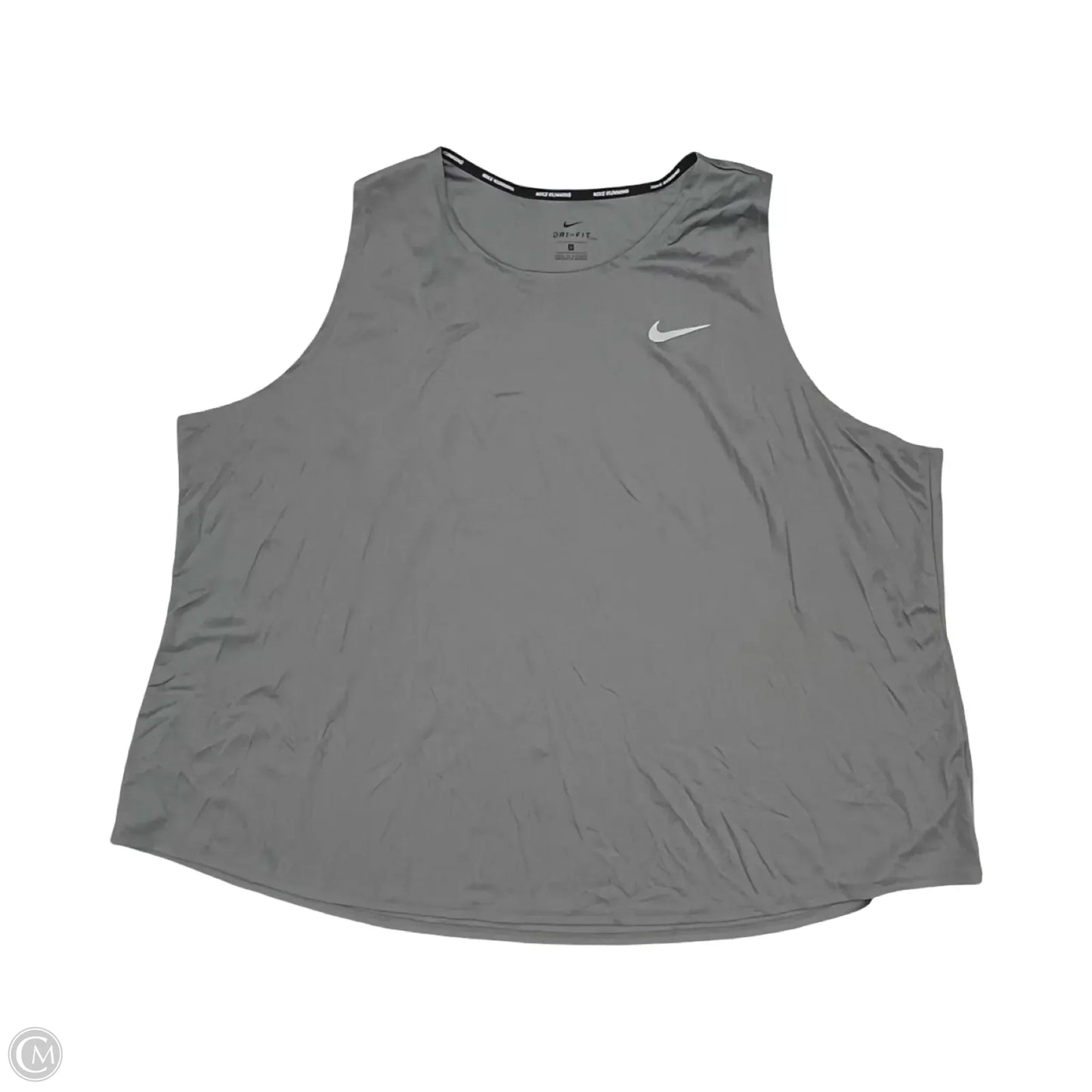 Athletic Tank Top By Nike Apparel In Grey, Size: 3x