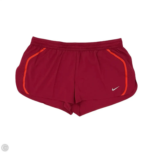 Athletic Shorts By Nike Apparel In Red, Size: L