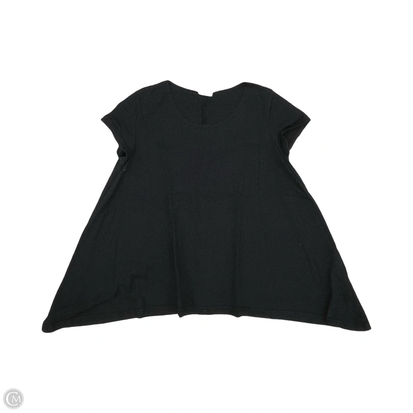 Top Short Sleeve By Cmb In Black, Size: L