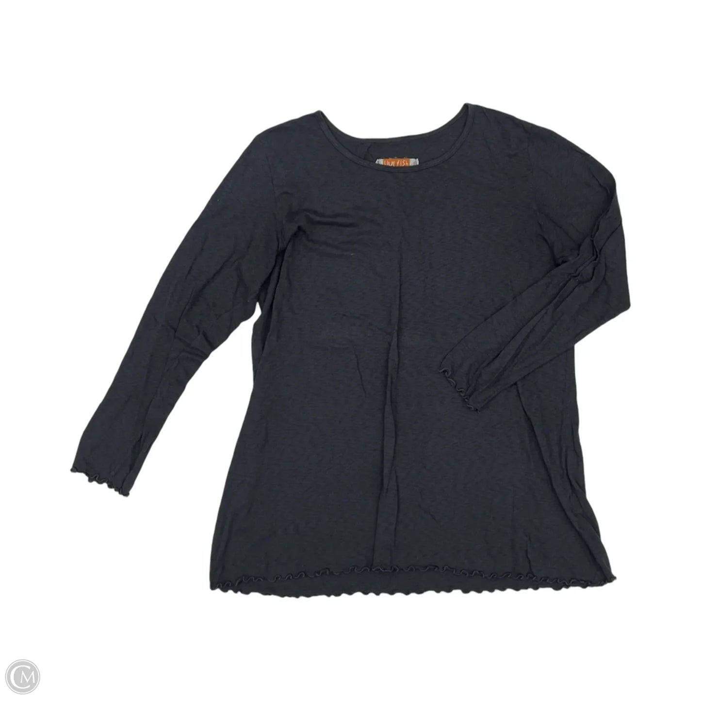 Top Long Sleeve By Cmc In Grey, Size: L