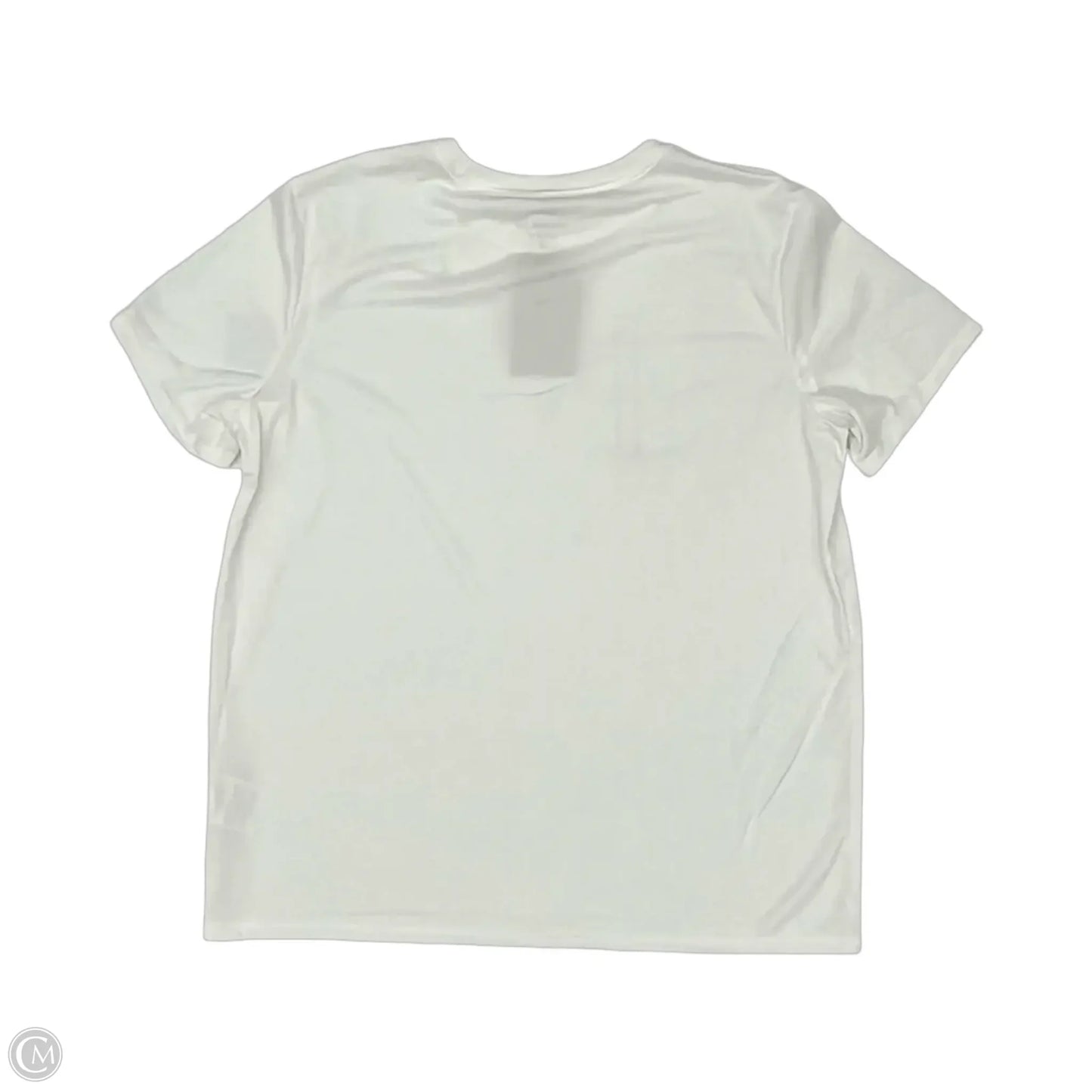 Athletic Top Short Sleeve By Nike Apparel In White, Size: L
