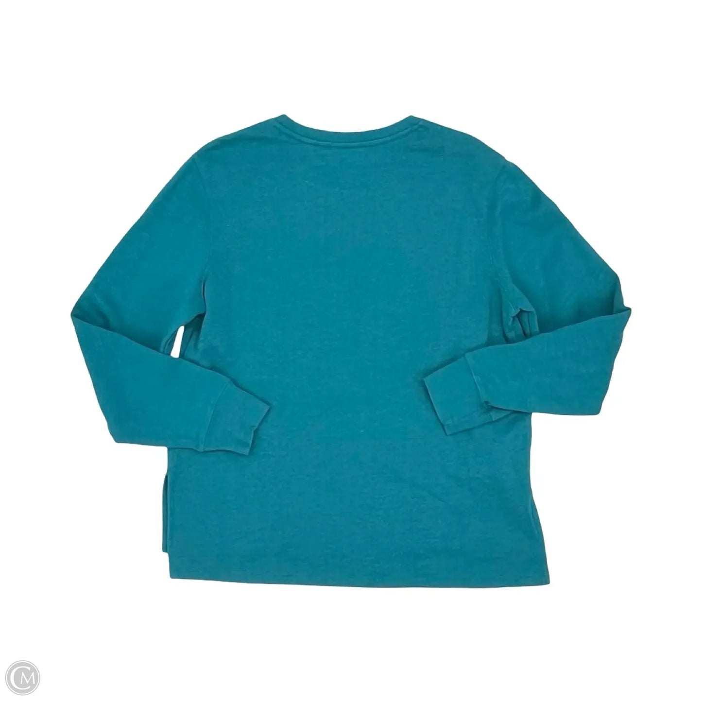 Sweatshirt Crewneck By Clothes Mentor In Teal, Size: M