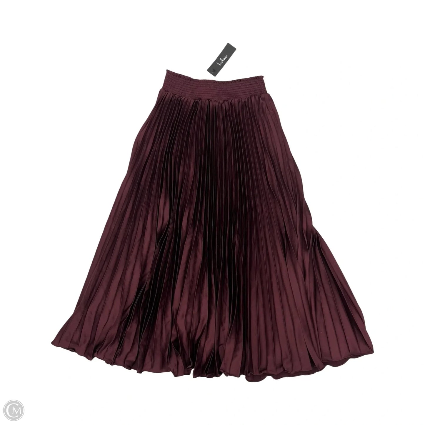 Skirt Midi By Lulus In Maroon, Size: M
