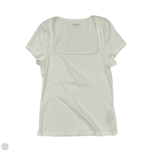 Top Short Sleeve Basic By Old Navy In White, Size: S