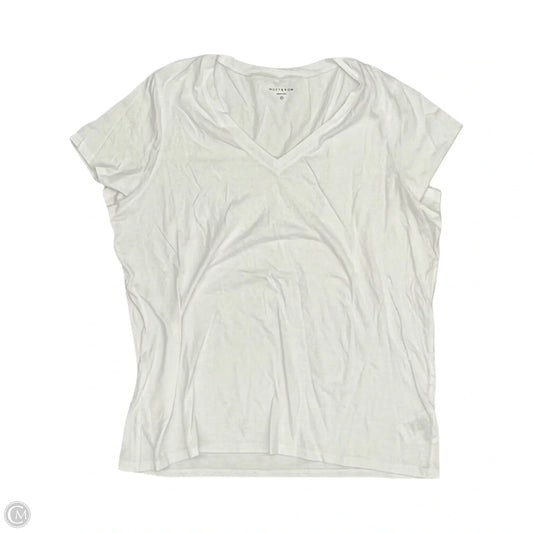 Top Short Sleeve Basic By Clothes Mentor In White, Size: Xl