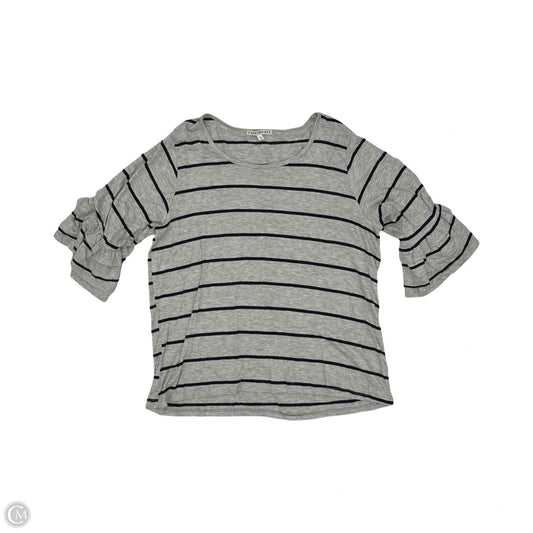 Top Short Sleeve By Clothes Mentor In Blue & Grey, Size: Xl
