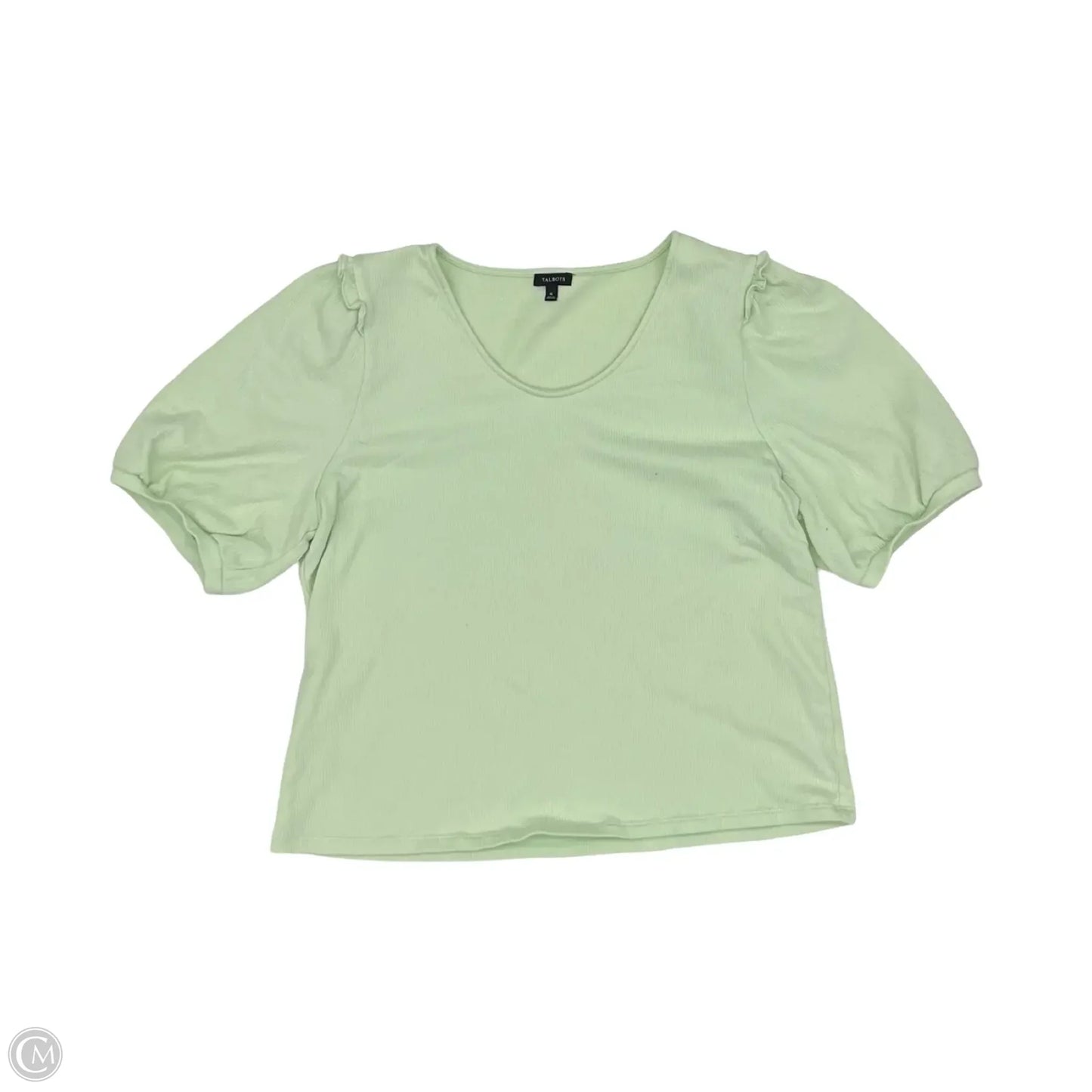 Top Short Sleeve By Talbots In Green, Size: Xl