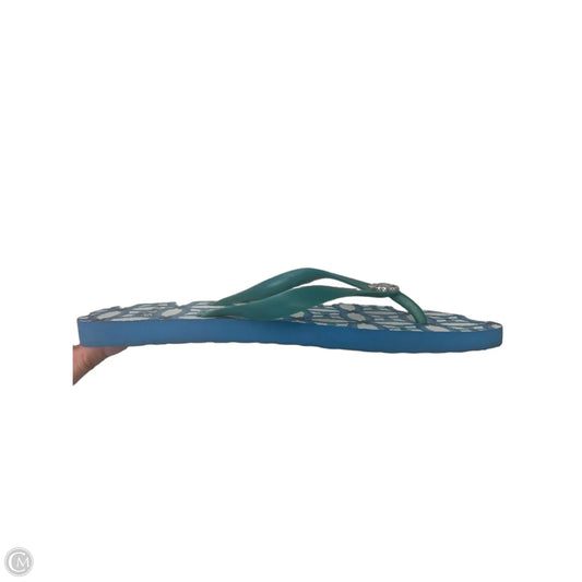 Sandals Flip Flops By Brighton In Aqua, Size: 9