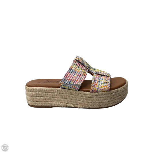 Sandals Heels Platform By Zodiac In Multi-colored, Size: 7.5