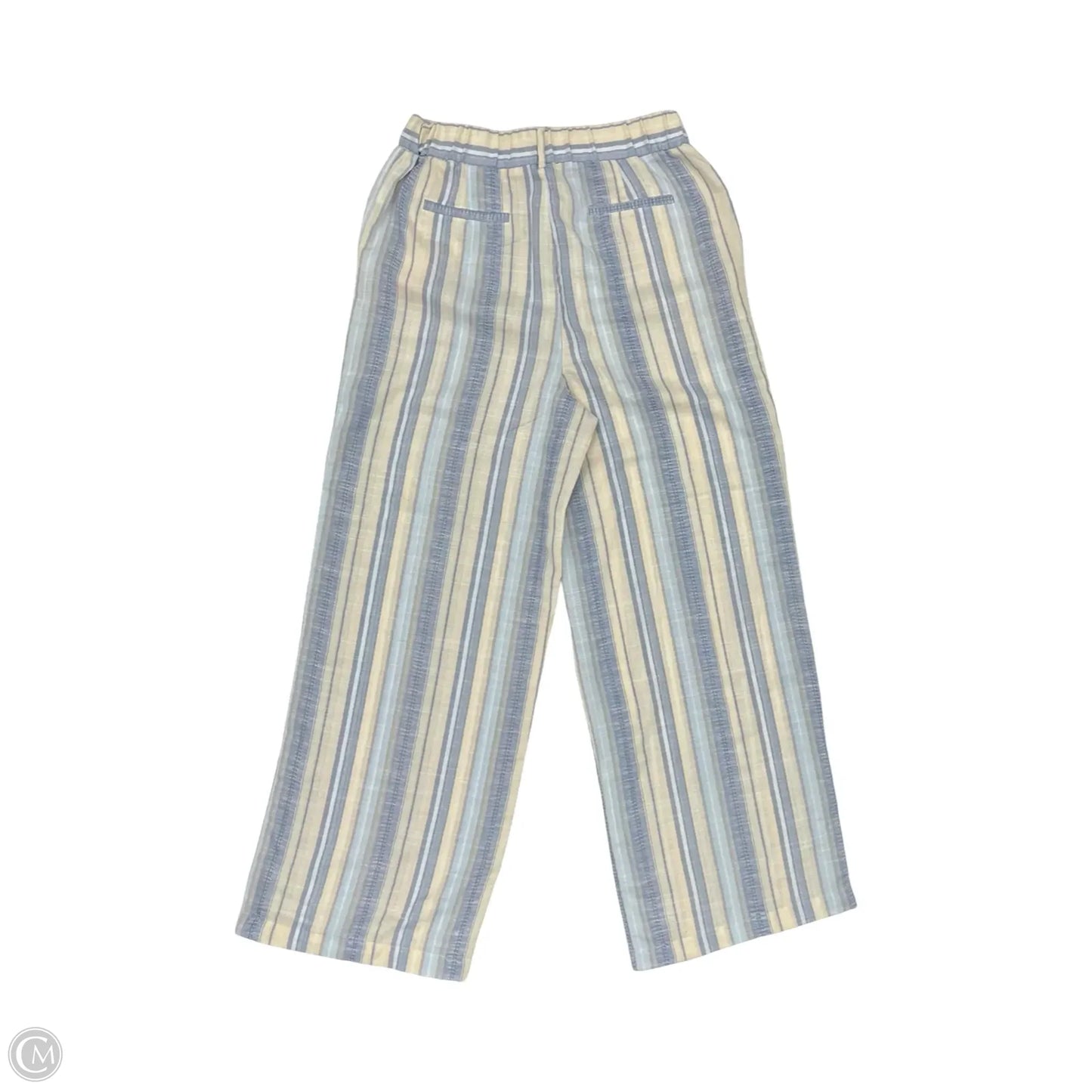 Pants Wide Leg By 89th And Madison In Blue & Cream, Size: M