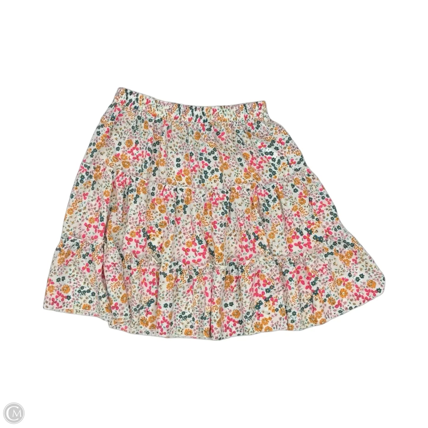 Skirt Midi By Shein In Floral Print, Size: Xl