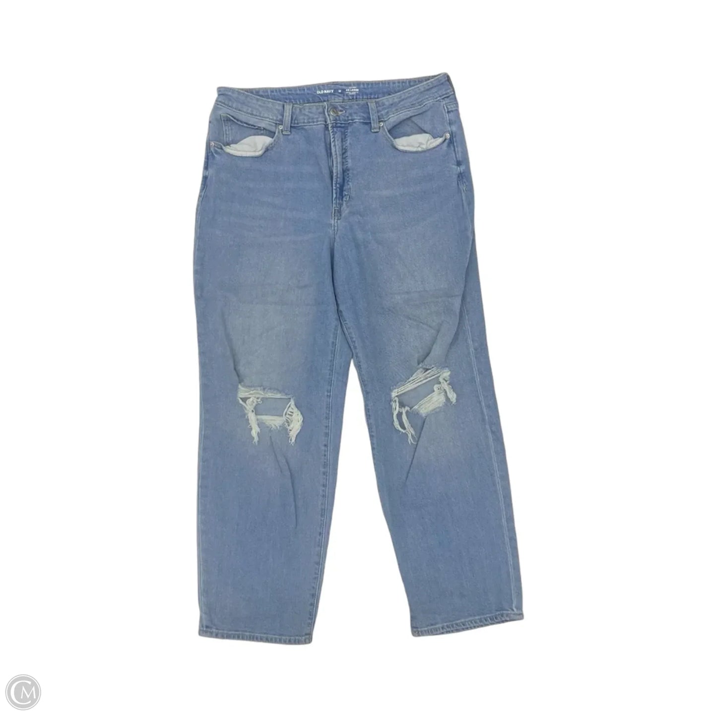 Jeans Straight By Old Navy In Blue Denim, Size: 16