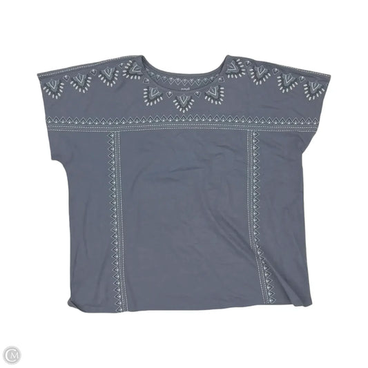 Top Short Sleeve By J. Jill In Grey, Size: Xl