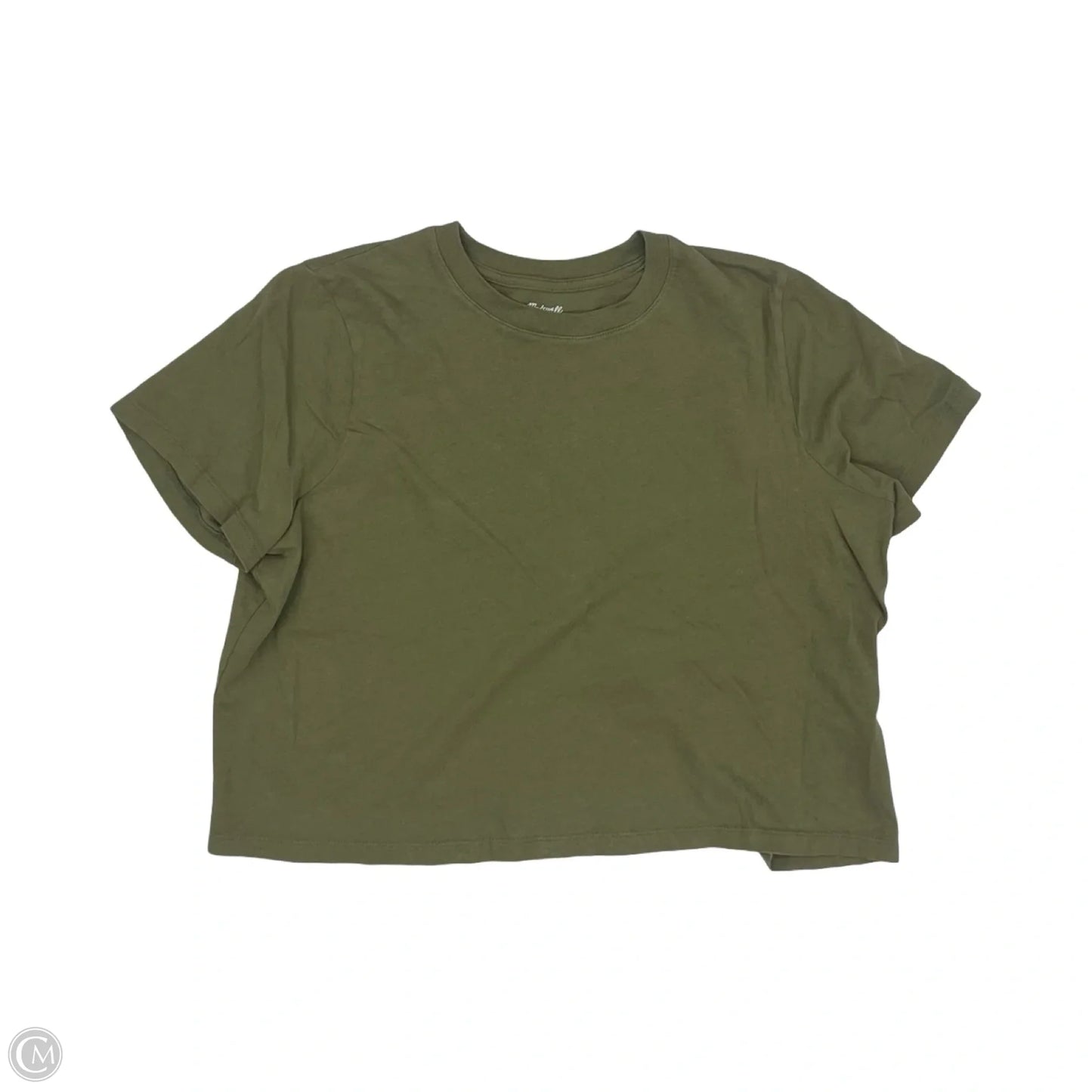 Top Short Sleeve Basic By Madewell In Green, Size: S
