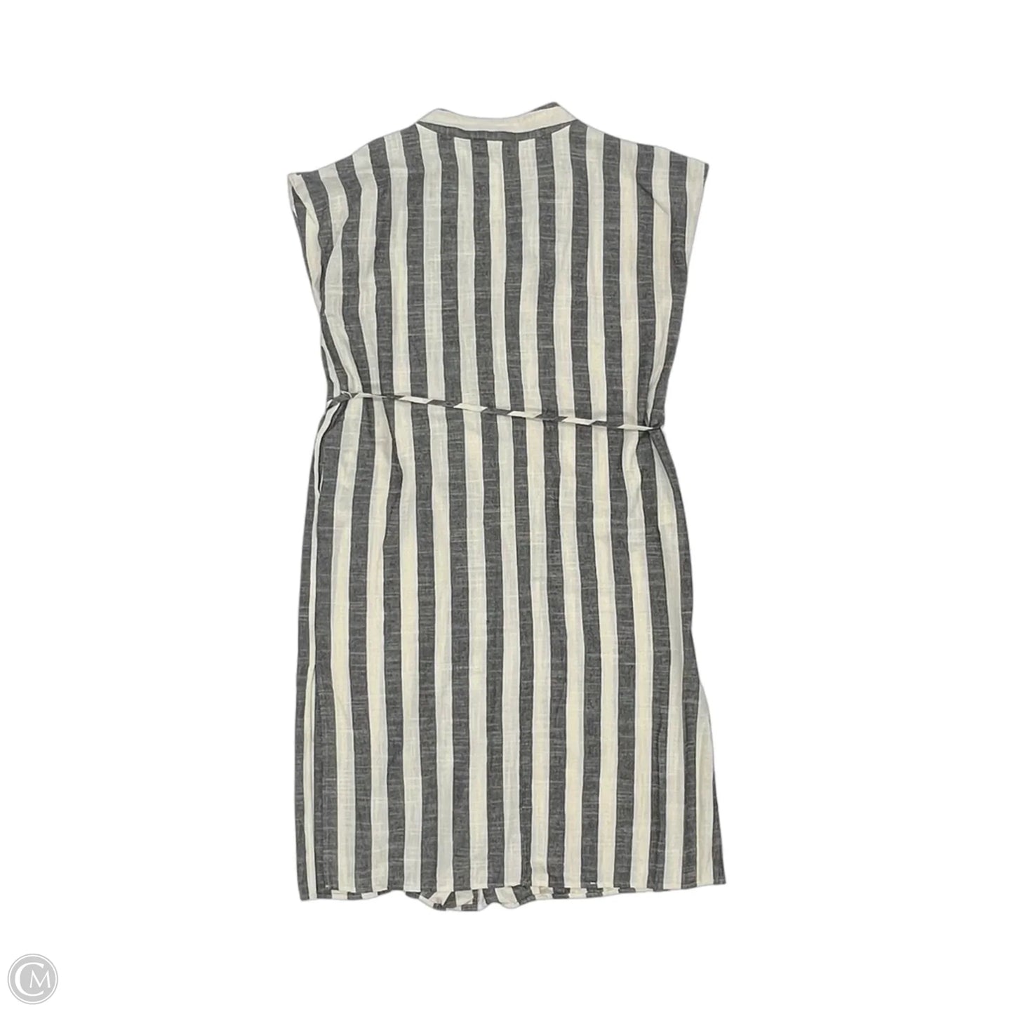 Dress Casual Midi By Grade & Gather In Cream & Grey, Size: S
