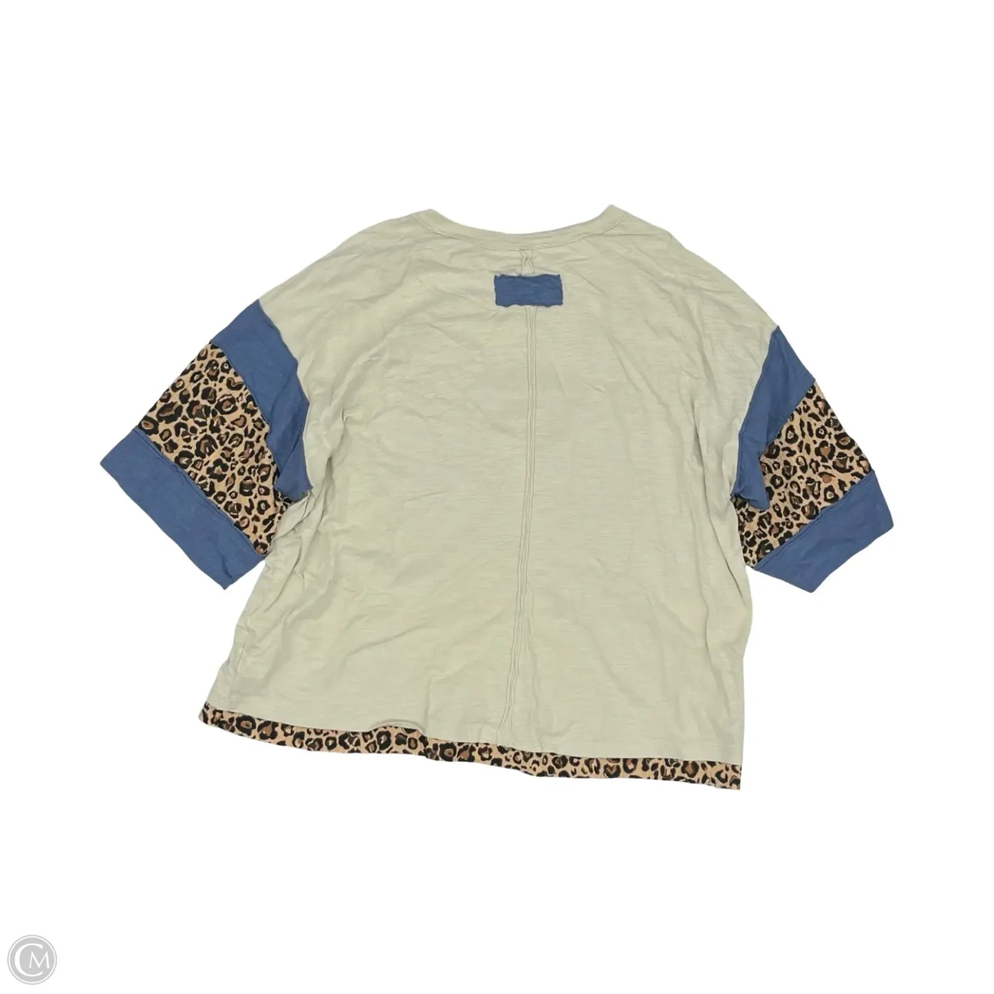 Top Short Sleeve By Shein In Cream, Size: 4x