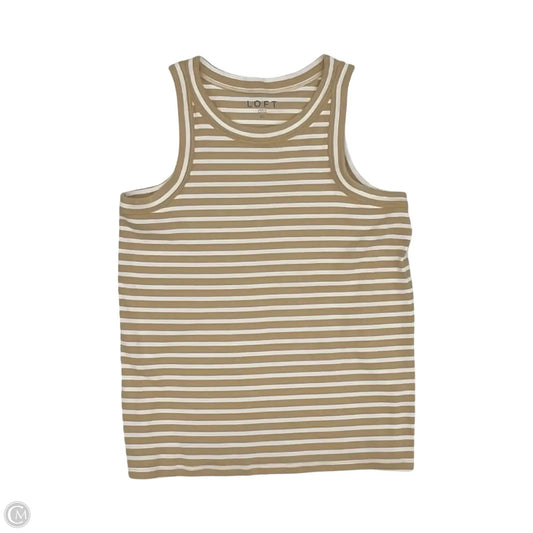 Tank Top By Loft In Cream & White, Size: Xl