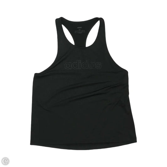 Athletic Tank Top By Adidas In Black, Size: M